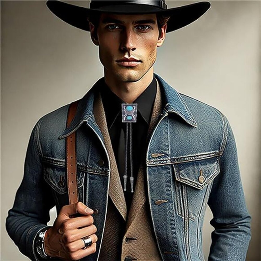 Western Bolo Tie for Men 07 - Picture 7 of 7